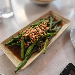 Szechuan Stir-Fry Green Beans w/ Mac Nuts