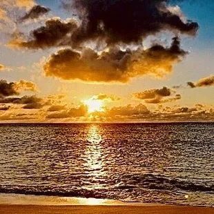 How can you not love a sunset on the north shore?