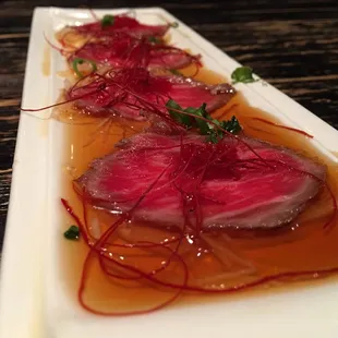 Wagyu beef tataki
