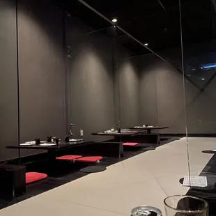 sushi and sashimi, interior