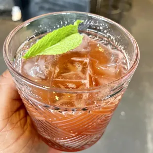 Watermelon, mint, lime juice