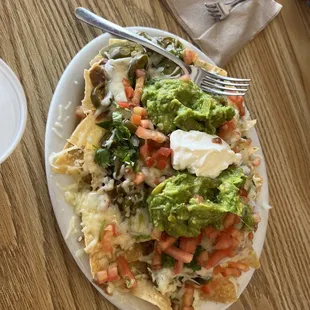 Vegetarian nachos.