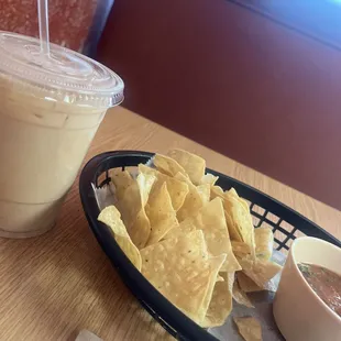 My favorite one item combo Chile Rellano and a horchata
