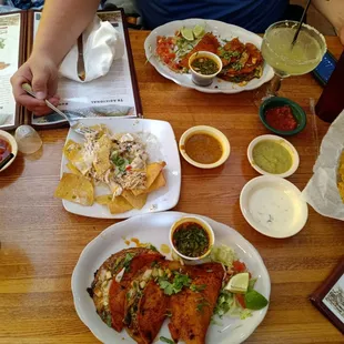 Birria Tacos $9.99 Delicious,Excellent,Incredible $1 Margaritas during :)  hours Ask 4 their orange &amp; green salsa 4 chips and tacos