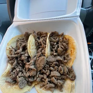 the inside of a styrofoam container