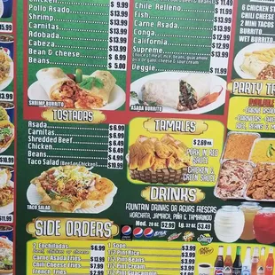 This is the menu... and none of this itrm cost $14.55