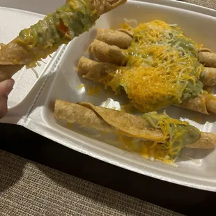 The amount of guac they put on this is sad.