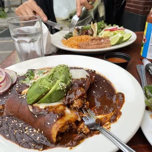 Mole Enchiladas de Mole Poblano