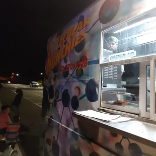 Order window and a  cook!