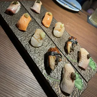 Aburi nigiri moriawase - we did not like this