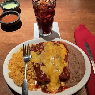 Verde Chicken Enchiladas