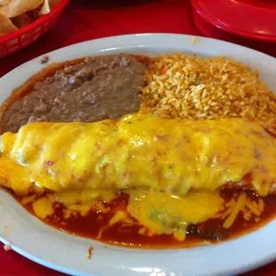 Shredded chicken Burrito