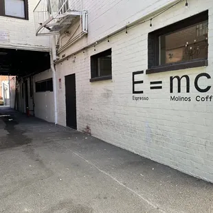 the entrance to the building