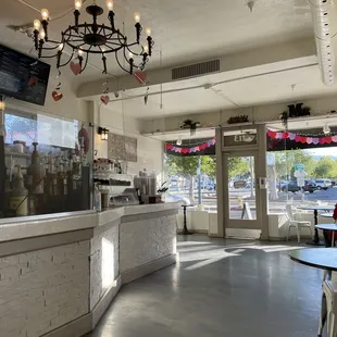 Front of coffee shop