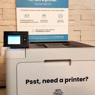 Printing service available