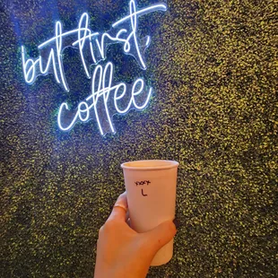 Mandatory neon sign, essential