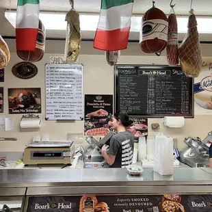 customers at the counter