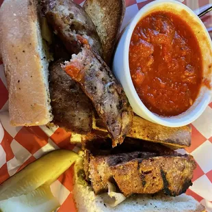 Grilled grinder, no cheese