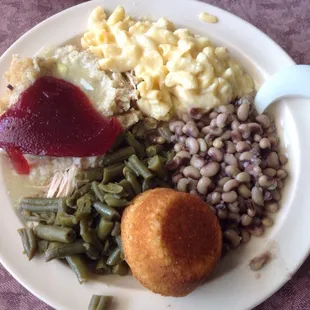 Dressing was the plate choice and very disappointing. Undercooked and didn&apos;t have ANY sage or salt or onions...