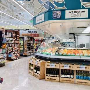 the inside of a grocery store