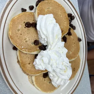 Chocolate chip pancakes