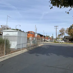 The kids love watching trains go by Mollies