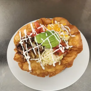 Ground Beef Tostada Salad