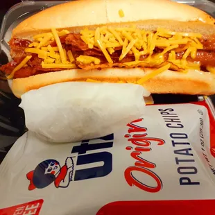 Bacon Cheddar hot dog