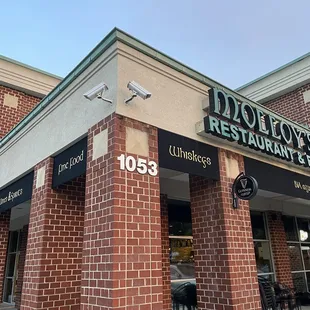 the front of the restaurant