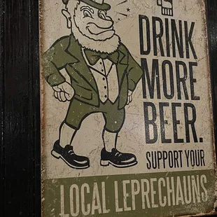 a st patrick's day sign