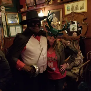 Zorro and a reindeer?