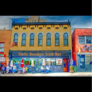 the outside of the building