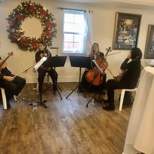 Soft music being played