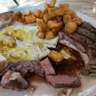steak, food