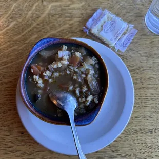 Vegetable barley soup