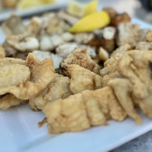 Fried fish nuggets