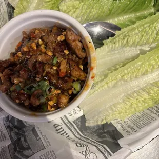 Lettuce Wraps (Beef &amp; Pork)