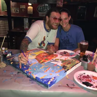 Blue Moon paint night