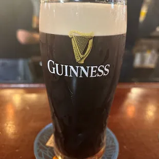 a pint of guinness