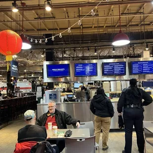This is their carry out section and menu.