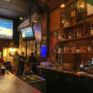 Chilling at the bar