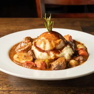 Traditional Irish Stew made with beef and Guinness. Perfection!