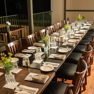 Elevate your experience on our mezzanine, the perfect spot for groups to gather and create unforgettable memories!