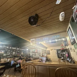 The bar area, saw some people sit here too.