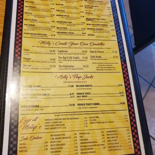 Menu: breakfast