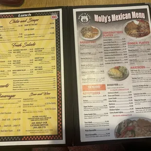 Their menu