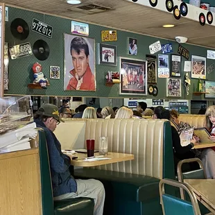 Elvis! There&apos;s a 50&apos;s vibe to this place.