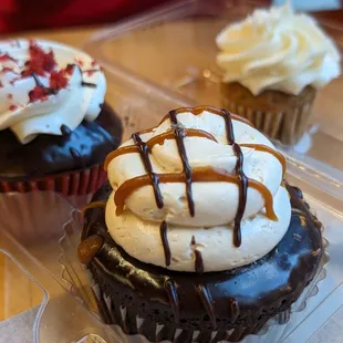 Red Velvet Lava, Chocolate Sea Salt Caramel