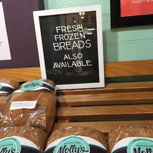 fresh frozen bread