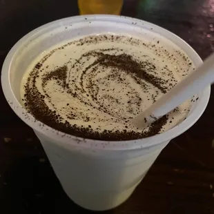 Frozen Irish Coffee is to die for